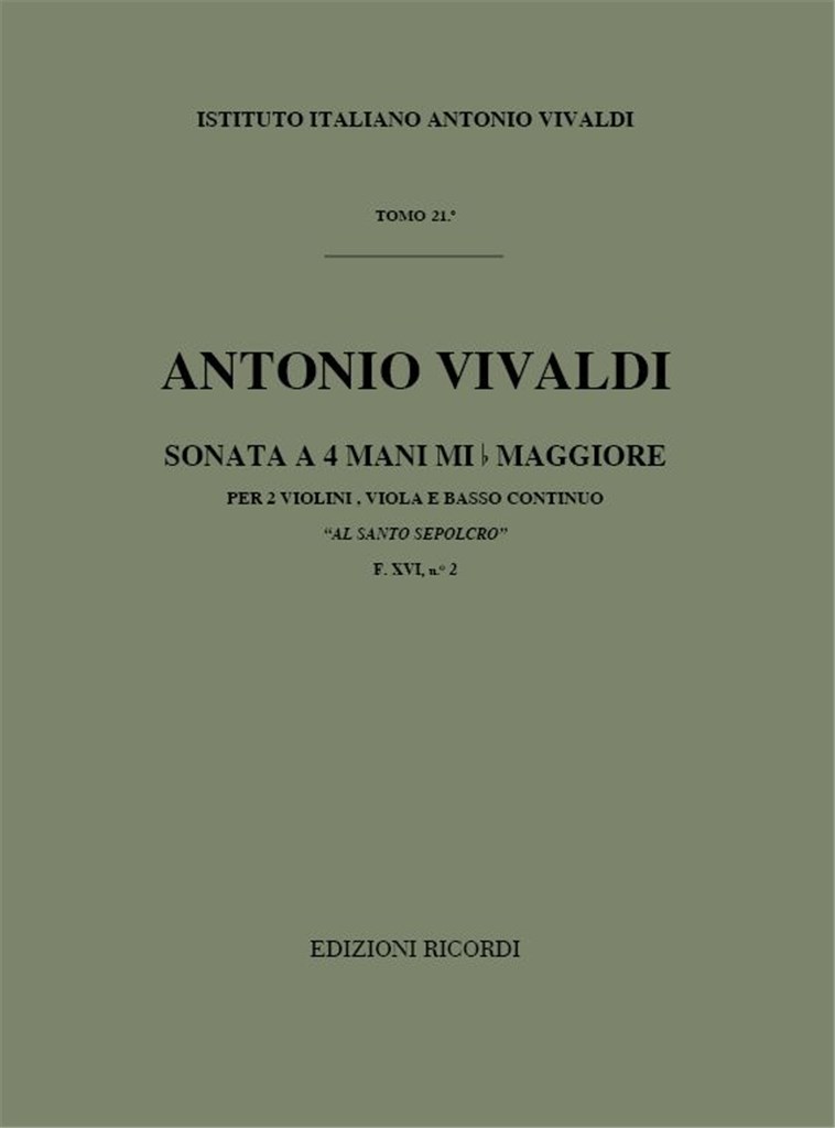 Sonate Per Strum. Vari E Bc: Per 2 Vl. E Vla